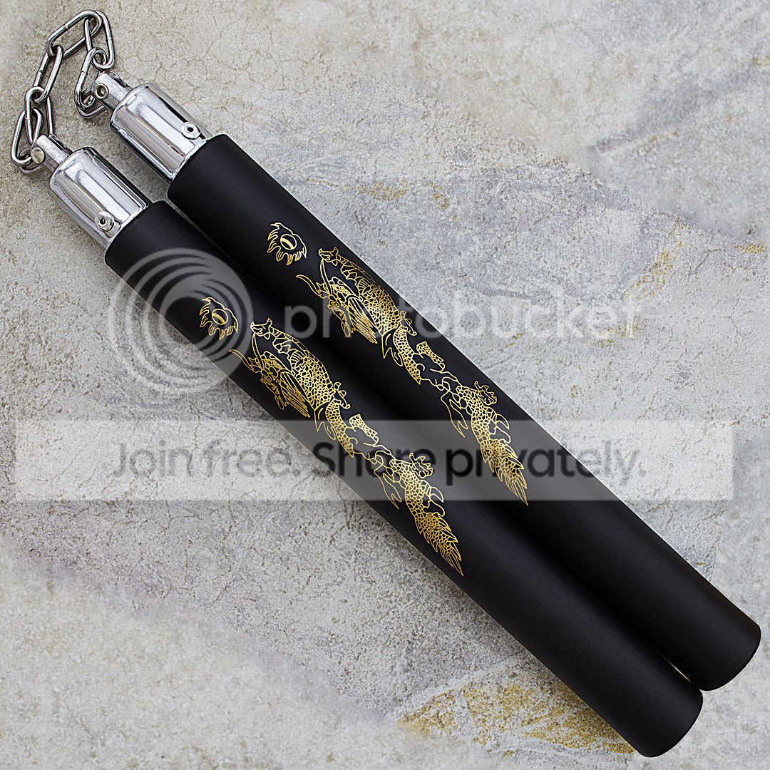 12" HANDLES MARTIAL ARTS NINJA FOAM PADDED KARATE NUNCHUCKS NUNCHAKU
